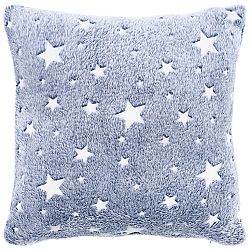 4Home Obliečka na vankúšik Stars svietiaca modrá, 40 x 40 cm