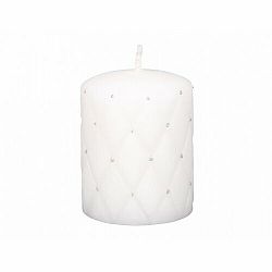 Dekoratívna sviečka Florencia biela, 10 cm