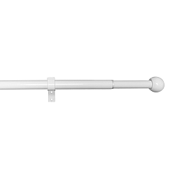 Gardinia Súprava záclonová roztiahnuteľná GUĽA 16/19 mm, 120 - 230 cm, biela bez krúžkov, 120 - 230 cm