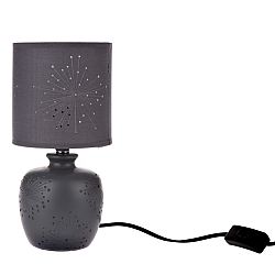 Keramická stolná lampa Galaxy, čierna, 13 x 26,5 x 13 cm