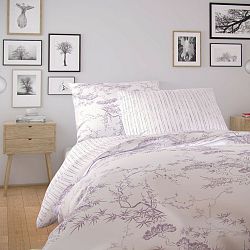 Kvalitex Bavlnené obliečky Nordic Disa fialová, 140 x 220 cm, 70 x 90 cm