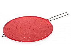 Ochranné sito na panvicu Culinaria 28 cm, červené, silikon%