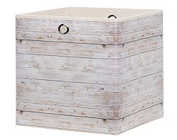 Úložný box Wood 1, motív svetlých dosiek%